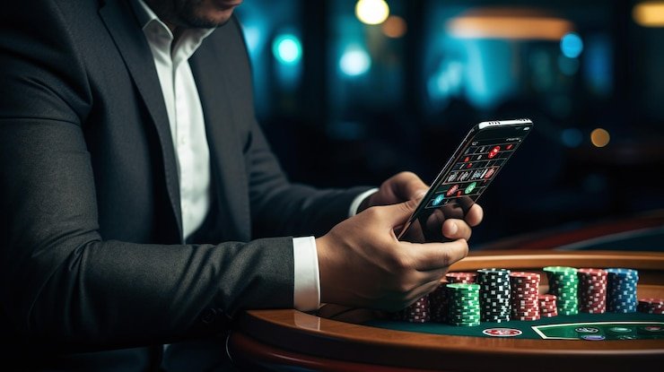 Dashboard aplikasi mandala 77 menampilkan live casino, sportsbook Liga 1, dan menu slot games